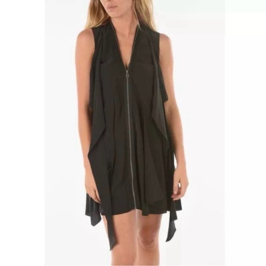 All Saints Jayda Black Mini Dress Size 10